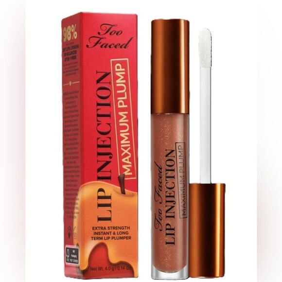 TOO FACED LIP INJECTION EXTREME- FULL SIZE- “CARAMEL APPLE” - Picture 1 of 9
